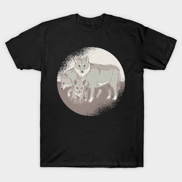 Wolf Family T-Shirt by Urban_Vintage